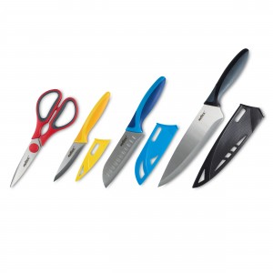 Zyliss 4 Piece Value Knife Starter Set with Sheath Covers ZYI1283